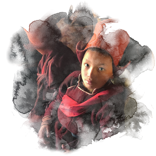 Enfants zanskarpas originaire du Zanskar