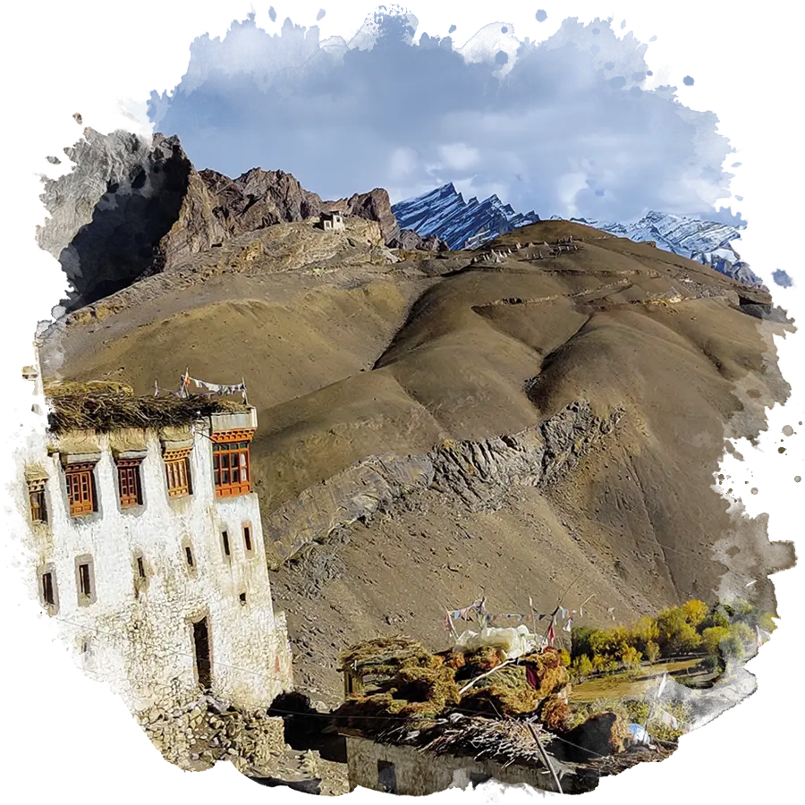 Maison rencontrée lors du trekking du ladakh
