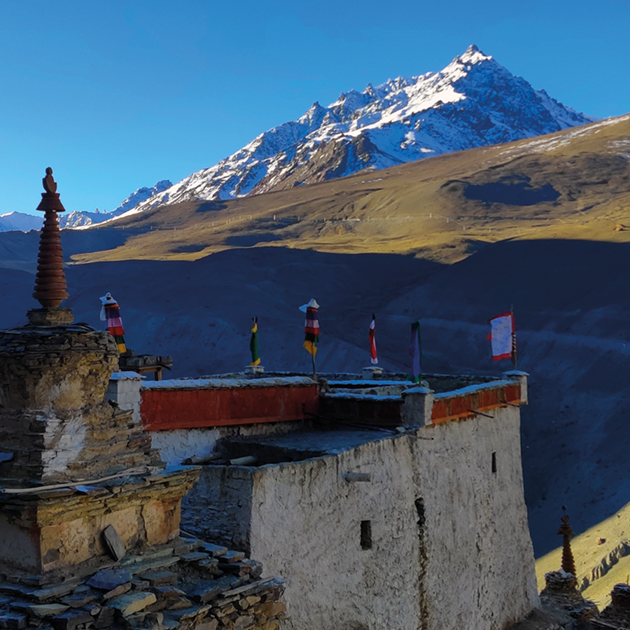 Monastère rencontré lors d'un trekking hivernal au ladakh